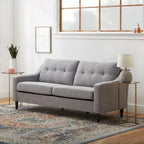 Ellen 75 Upholstered Scooped Arm Sofa