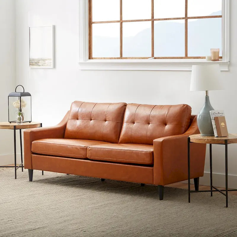 Ellen 75 Upholstered Scooped Arm Sofa