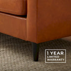 Ellen 75 Upholstered Scooped Arm Sofa