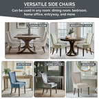 Madison Park Signature Ultra Upholstered Dining Side Chairs With Wood Legs (Set of 2)