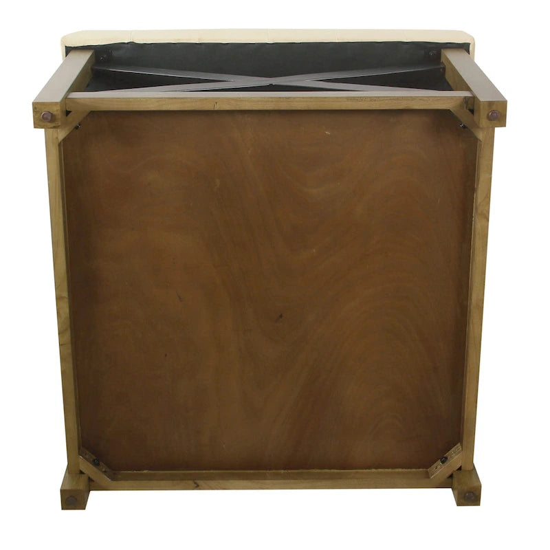 HomePop Tufted Top square cocktail Ottoman