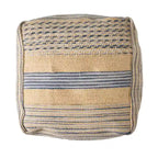 Caiman Handcrafted Boho Fabric Pouf