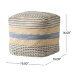 Caiman Handcrafted Boho Fabric Pouf