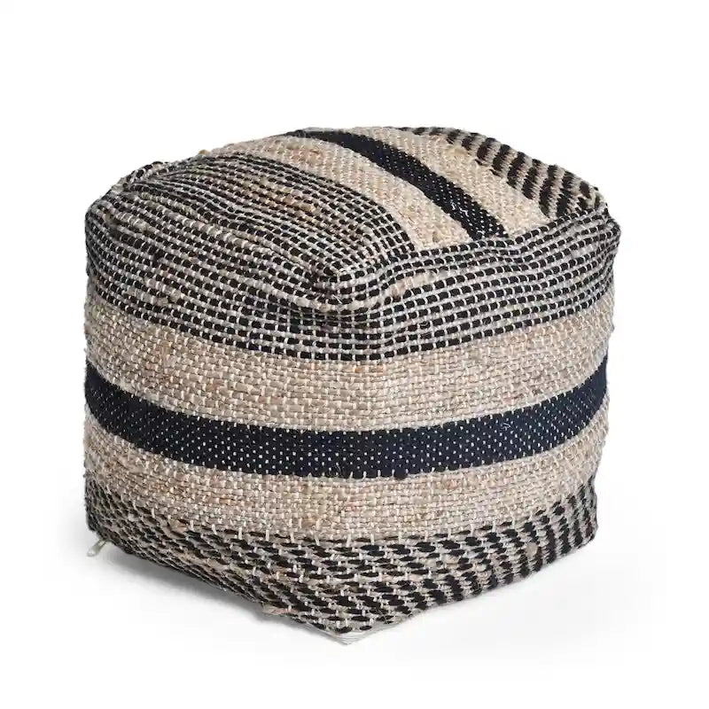 Caiman Handcrafted Boho Fabric Pouf