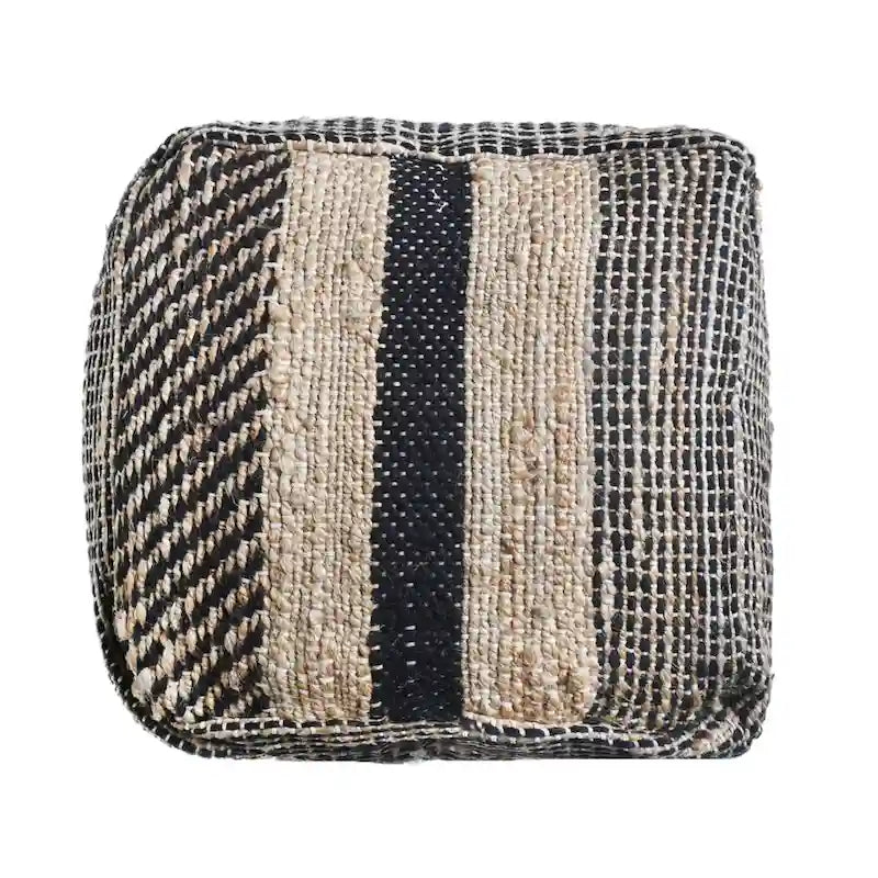 Caiman Handcrafted Boho Fabric Pouf