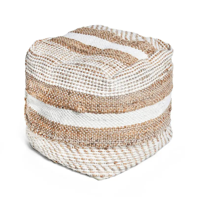 Caiman Handcrafted Boho Fabric Pouf