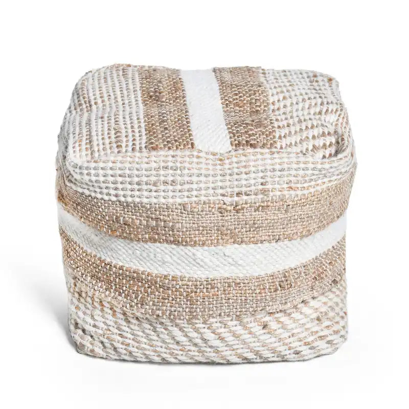 Caiman Handcrafted Boho Fabric Pouf