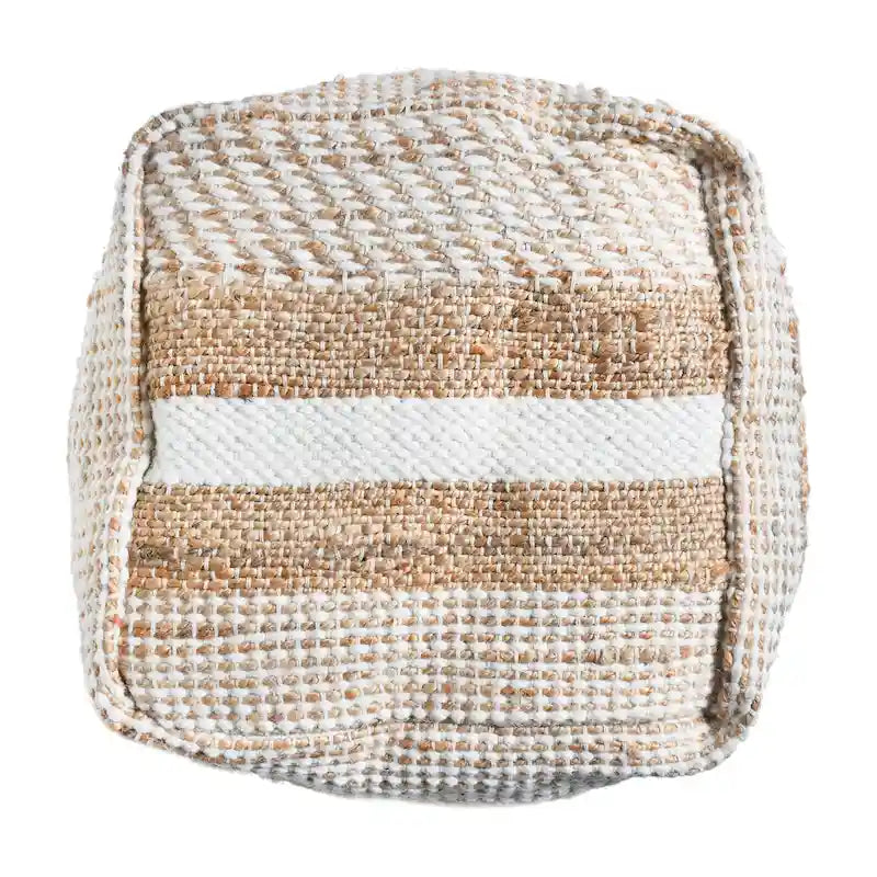 Caiman Handcrafted Boho Fabric Pouf
