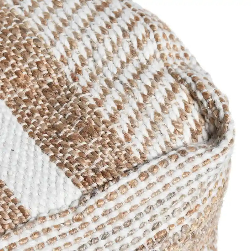 Caiman Handcrafted Boho Fabric Pouf