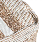 Caiman Handcrafted Boho Fabric Pouf