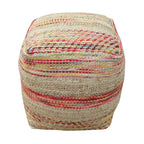 Caiman Handcrafted Boho Fabric Pouf