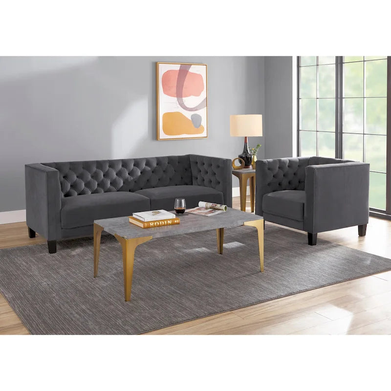 Modern Chesterfield Back Sofa