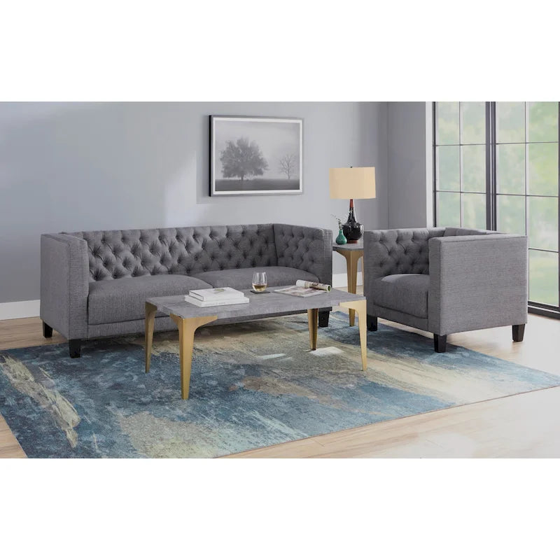 Modern Chesterfield Back Sofa
