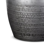 WYNDENHALL Jean 15 Wide Tribal Pattern Metal Accent Table & Assembled - 15w x 15 d x 20 h