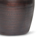 WYNDENHALL Jean 15 Wide Tribal Pattern Metal Accent Table & Assembled - 15w x 15 d x 20 h