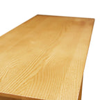 Teegan Solid Wood Narrow Side End Table with Shelf and Drawer