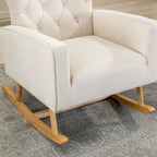 Tufted Rocking Chair Single Sofa Accent Rocker