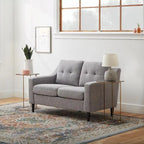 Brookside Ellen 54 Upholstered Scooped Arm Loveseat