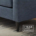 Brookside Ellen 54 Upholstered Scooped Arm Loveseat