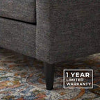 Brookside Ellen 54 Upholstered Scooped Arm Loveseat