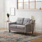 Brookside Ellen 54 Upholstered Scooped Arm Loveseat