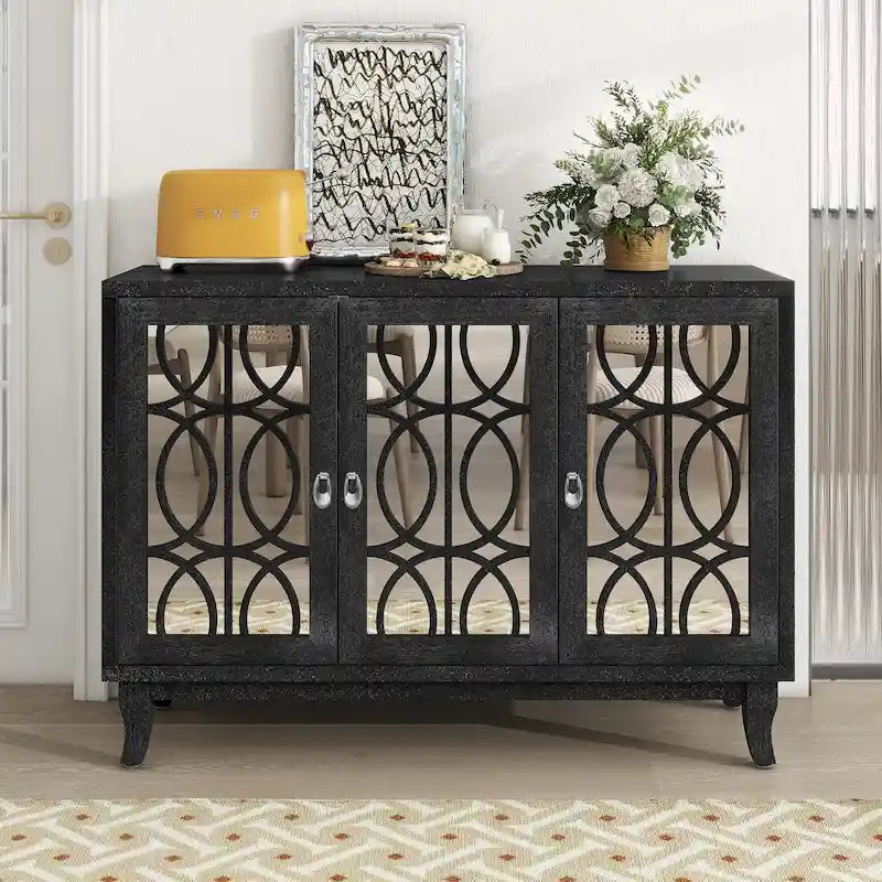 Sideboard with 3 Glass Doors