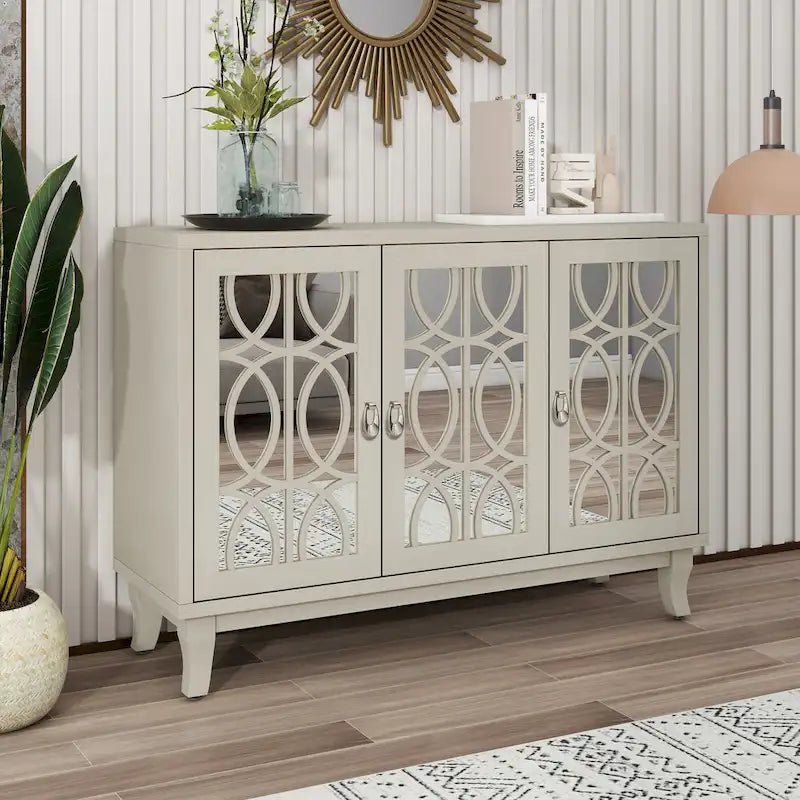Sideboard with 3 Glass Doors