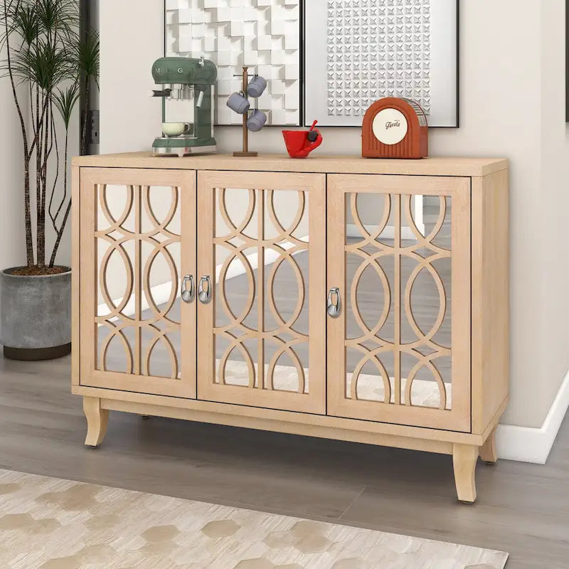 Sideboard with 3 Glass Doors