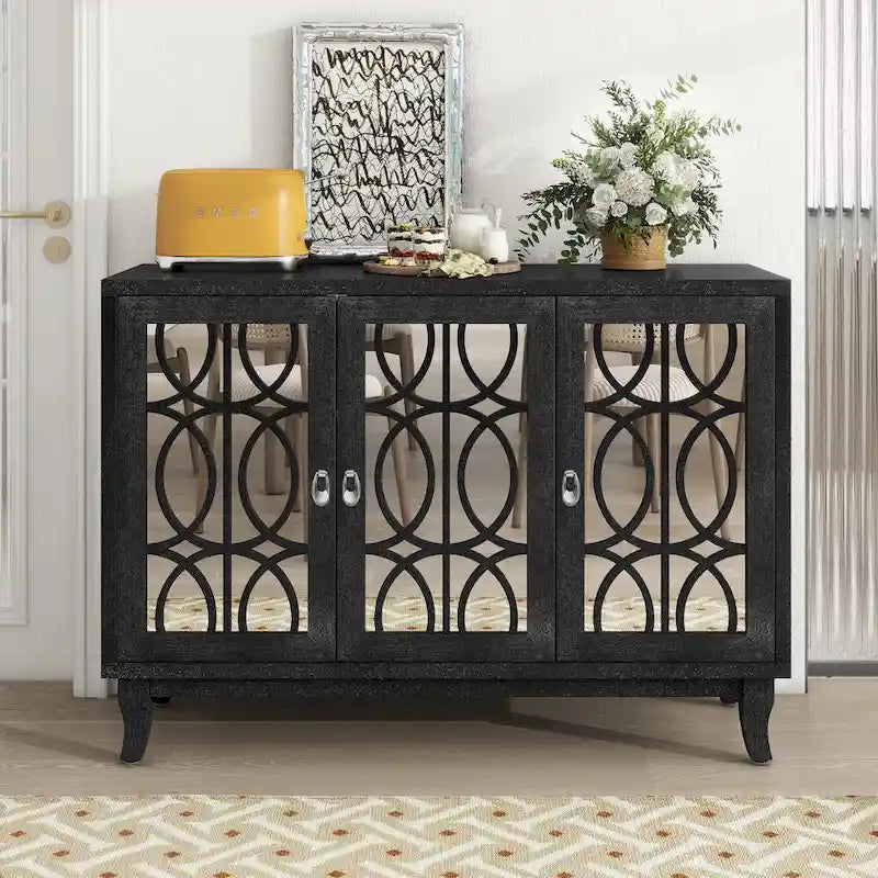 Sideboard with 3 Glass Doors