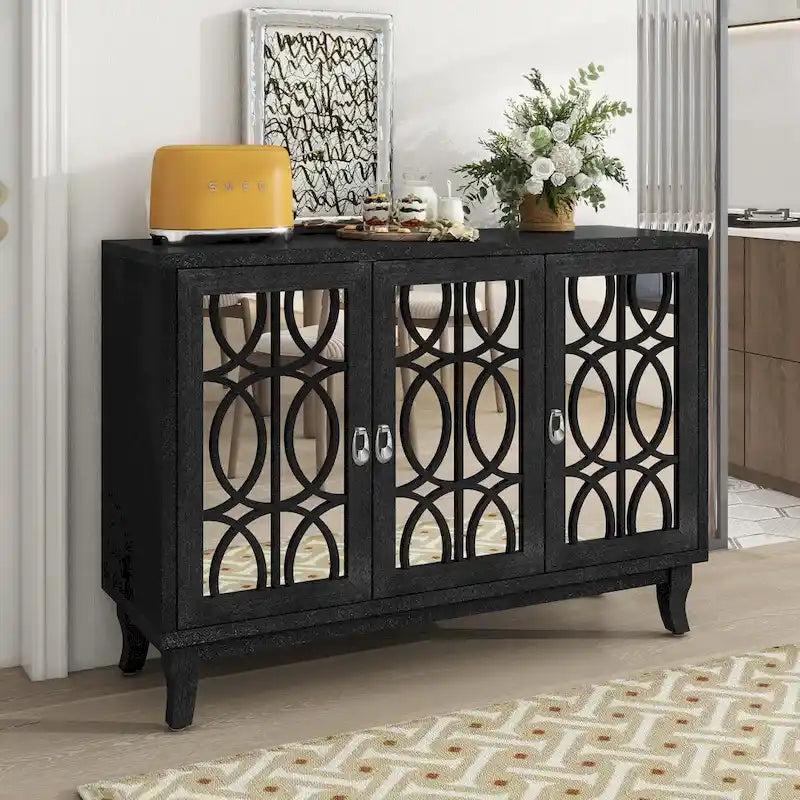 Sideboard with 3 Glass Doors