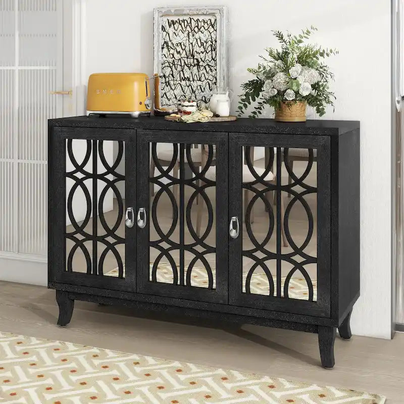 Sideboard with 3 Glass Doors