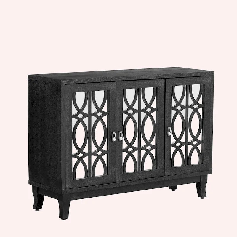 Sideboard with 3 Glass Doors