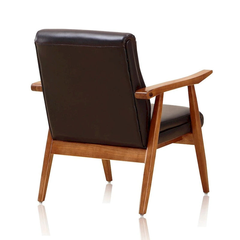 ArchDuke Amber Faux Leather Accent Chair