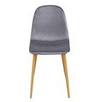 HomyLin Dining Chair Set of 4 Upholstered Fabric Low Back Armless