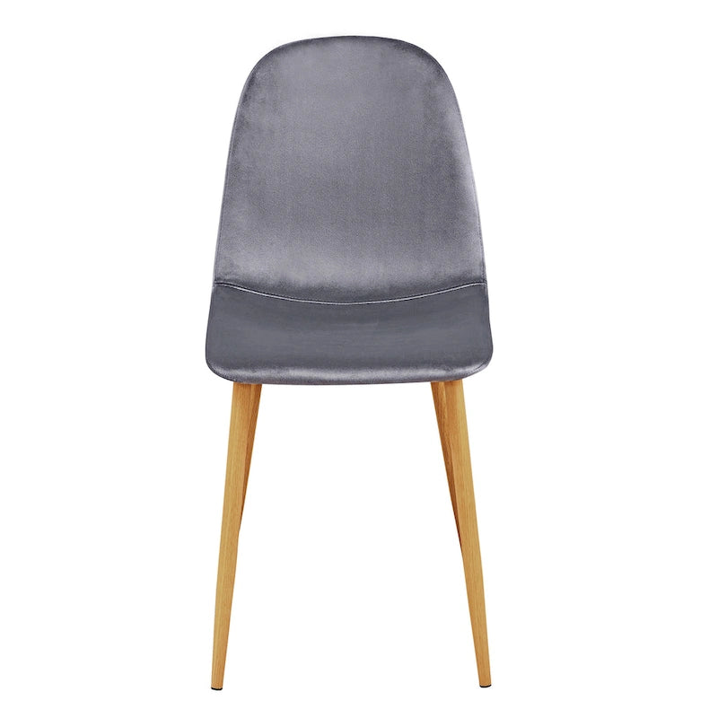 HomyLin Dining Chair Set of 4 Upholstered Fabric Low Back Armless