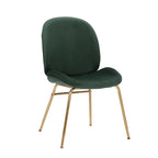 Porthos Home Cace Velvet Gold Leg Dining Chair