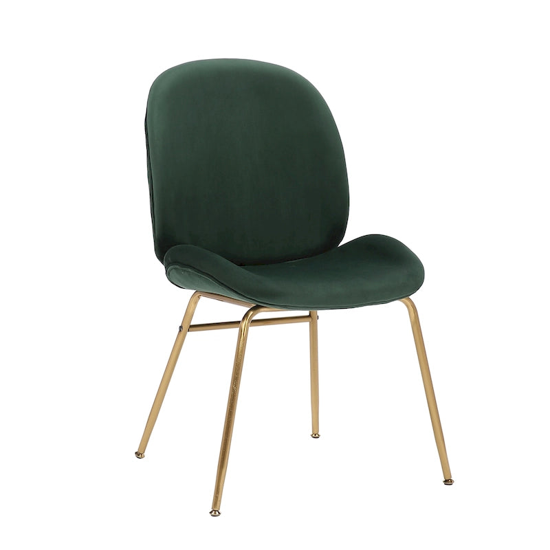 Porthos Home Cace Velvet Gold Leg Dining Chair