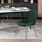 Porthos Home Cace Velvet Gold Leg Dining Chair