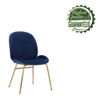 Porthos Home Cace Velvet Gold Leg Dining Chair