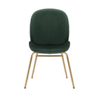 Porthos Home Cace Velvet Gold Leg Dining Chair