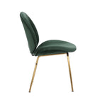 Porthos Home Cace Velvet Gold Leg Dining Chair