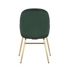 Porthos Home Cace Velvet Gold Leg Dining Chair