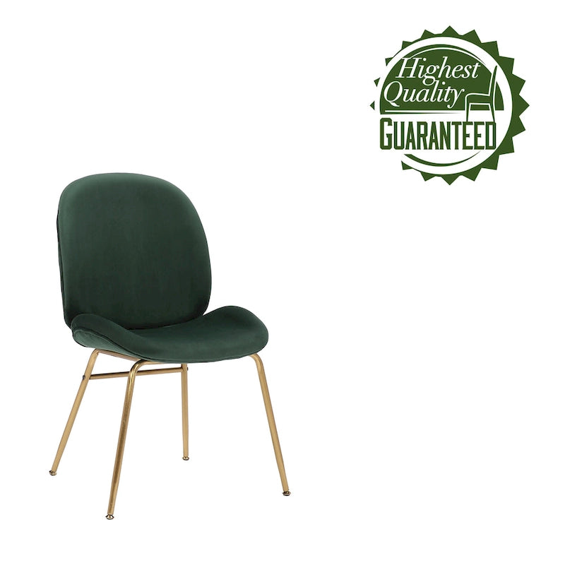 Porthos Home Cace Velvet Gold Leg Dining Chair