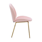 Porthos Home Cace Velvet Gold Leg Dining Chair