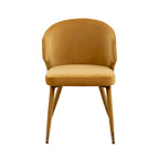 Porthos Home Ryn Velvet Dining Chairs with Gold Trim, Set of 2