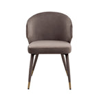 Porthos Home Ryn Velvet Dining Chairs with Gold Trim, Set of 2