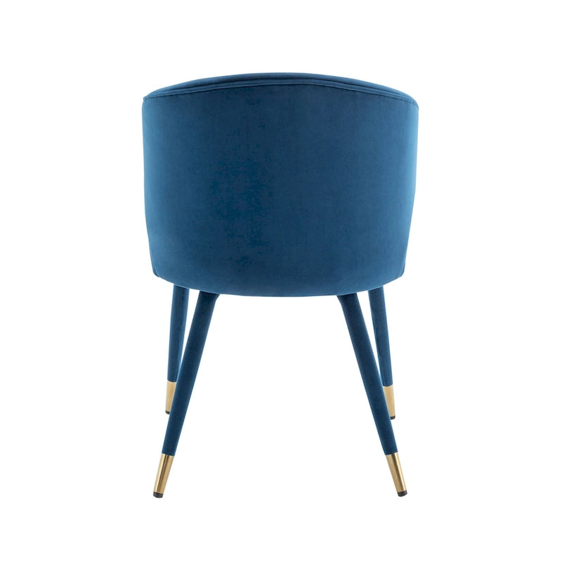 Porthos Home Ryn Velvet Dining Chairs with Gold Trim, Set of 2