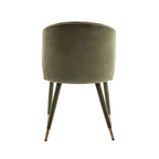Porthos Home Ryn Velvet Dining Chairs with Gold Trim, Set of 2