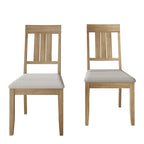 Classic Wooden Dining Chairs (Set of 2) - N/A
