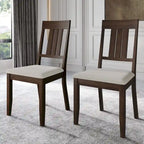 Classic Wooden Dining Chairs (Set of 2) - N/A